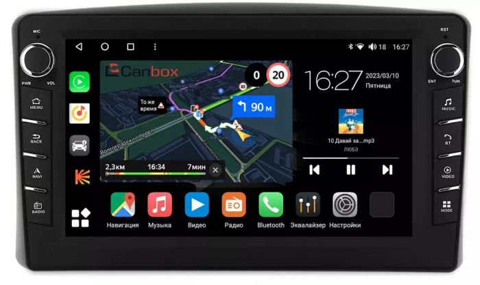 Магнитола для Toyota Land Cruiser 100 1998-2002 (три крутилки климата) - Canbox 9175 Android 10, ТОП процессор, CarPlay, 4G SIM-слот