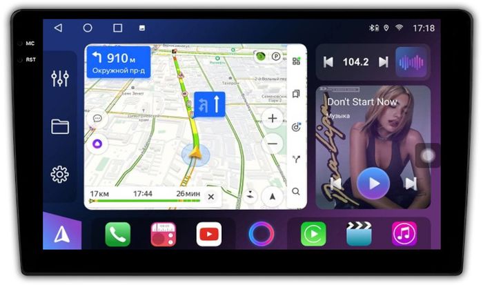 Магнитола для Sollers SF1 2025+ (рамка большая) - FarCar S400-TS18 монитор 9.5" QLED на Android 14, CarPlay, 4G SIM-слот