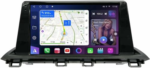 Магнитола для Mazda CX-4 2016-2024 (ШГУ цветной) - FarCar 3042M монитор 9.5" QLED на Android 14, TS18, CarPlay, 4G SIM-слот