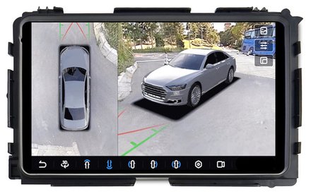 Магнитола для Honda Vezel 2013-2021 - FarCar BX9-360-9514 монитор 9.5" 2K QLED на Android 13, 6Гб+128Гб, CarPlay, 4G SIM-слот, 4 камеры в комплекте