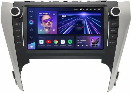 Магнитола для Toyota Camry 50 2011-2014 (рамка с крутилками и кнопками) - Teyes CC3 на Android 10, QLED, ТОП процессор, 4Гб+32Гб, CarPlay, 4G SIM-слот