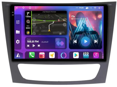 Магнитола для Mercedes-Benz E W211 2002-2010, CLS W219 - FarCar BM1260M-2K монитор 9.5" 2K QLED на Android 14, TS10, 4+32Гб, CarPlay, 4G SIM-слот