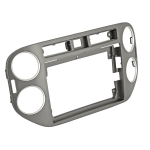 Комплект рамки с разъёмами 9"+can VW Tiguan 2011-2016 (квадратная аварийка, 20мм) серая