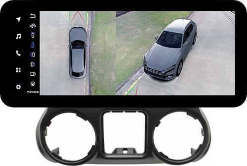 Магнитола для Jeep Wrangler 3 2010-2014 - Teyes LUX ONE 360 монитор 12.3" 2K QLED на Android 10, 6+128Гб, CarPlay, 4G SIM-слот, 4 камеры в комплекте