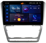 Магнитола для Skoda Octavia A5 2004-2013 (серебро/черный) - AIROC 2K RI-3202 Android 12, QLed+2K, ТОП процессор, 8/128Гб, CarPlay, SIM-слот