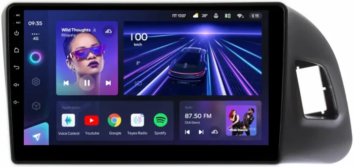 Магнитола для Audi Q5 8R 2008-2016 с джойстиком MMI - Teyes CC3 монитор 9" QLED на Android 10, Быстрая, CarPlay, 4G SIM-слот