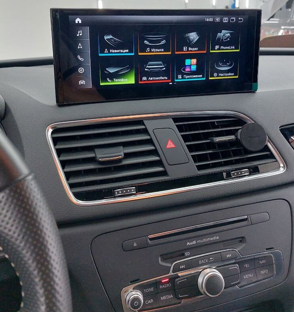Магнитола для Audi Q3 2011-2019 (без MMI 3G) - RDL-8513 монитор 10.25" на Android 13, 8Гб+128Гб, CarPlay, 4G SIM-слот
