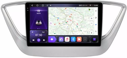 Магнитола для Hyundai Solaris 2 2017-2022, Solaris HS 2024+ - Kuberg OL-9710 QLed+2K, Android 12, TS10, CarPlay, 4G SIM-слот