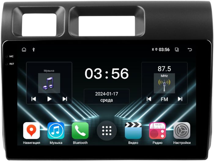 Магнитола для Toyota Land Cruiser 70 2023+ - FarCar S280 монитор 9.5" IPS на Android 13, CarPlay