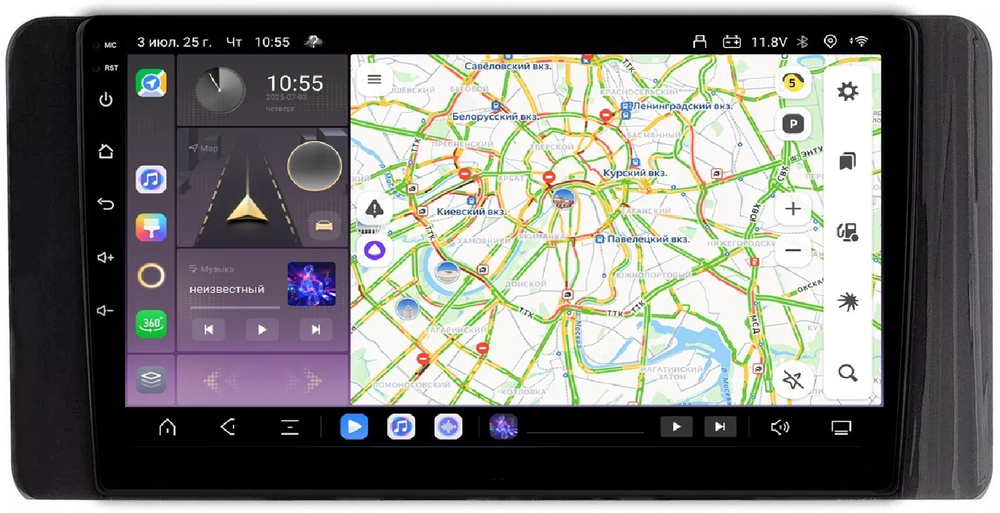 Магнитола для Volkswagen Polo, Skoda Rapid 2020+ - Kuberg SF-1020 QLed, Android 13, TS20, CarPlay, SIM-слот