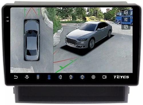 Магнитола для Toyota Alphard 20, Vellfire 2008-2014 (более 10 динамиков, рамка-накладка 10) - Teyes CC3-2K-360 на Android 10, 2K QLED, 6Гб+128Гб, CarPlay, 4G SIM-слот, 4 камеры в комплекте