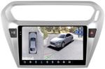 Магнитола для Peugeot 301, Citroen C-Elysee - FarCar BX294M-360 монитор 9.5" 2K QLED на Android 13, 6Гб+128Гб, CarPlay, 4G SIM-слот, 4 камеры в комплекте