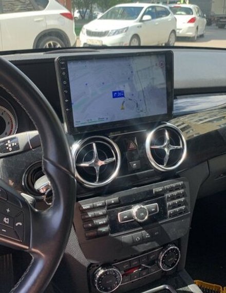Магнитола для Mercedes-Benz GLK X204 2012-2015 NTG 4.5 - FarCar DX9-9590 монитор 9.5" IPS на Android 13, 4+64Гб, CarPlay