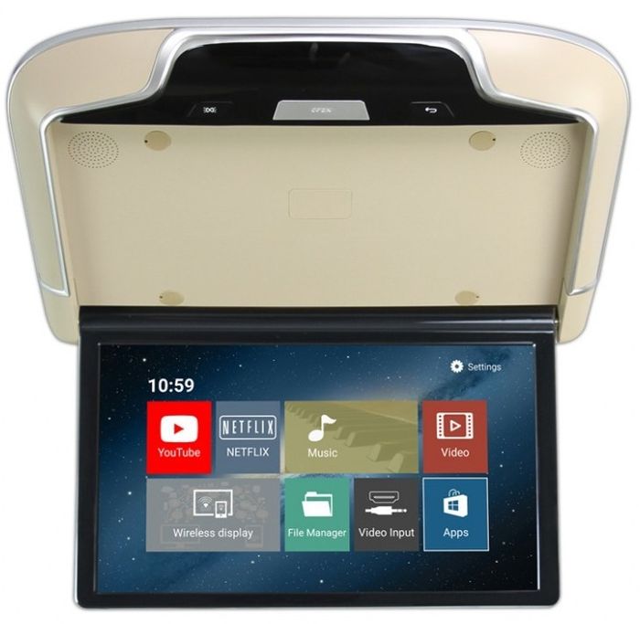 Монитор потолочный - ERGO ER22AND с экраном 22” (1920х1080 FullHD, Android,Смарт ТВ, 3+32Gb) беж