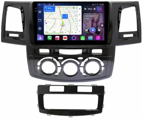 Магнитола для Toyota HiLux 7 2011-2015 - FarCar BM143M-2K монитор 9.5" 2K QLED на Android 14, TS10, 4+32Гб, CarPlay, 4G SIM-слот