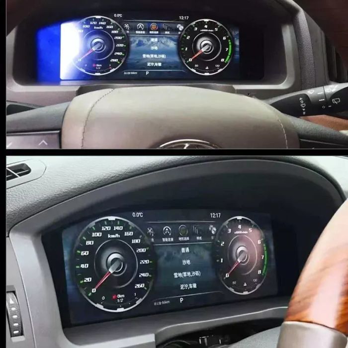 Электронная панель приборов Toyota Land Cruiser 200 2007-2015 - Kuberg NH-LCD-T01 с LCD / ЖК 12.3" экраном QLED