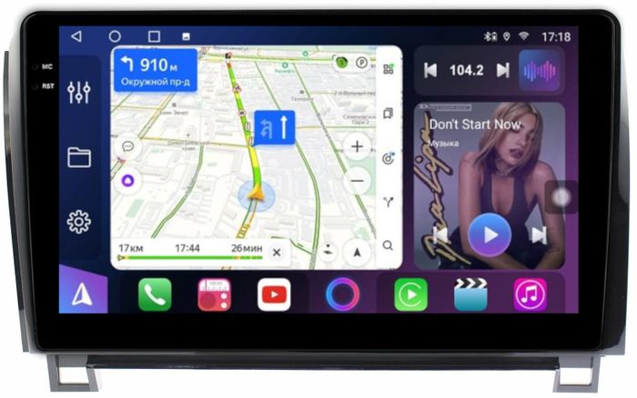 Магнитола для Toyota Tundra XK50 2007-2013, Sequoia XK60 2007-2022 - FarCar 790M монитор 10.36" QLED на Android 14, TS18, CarPlay, 4G SIM-слот