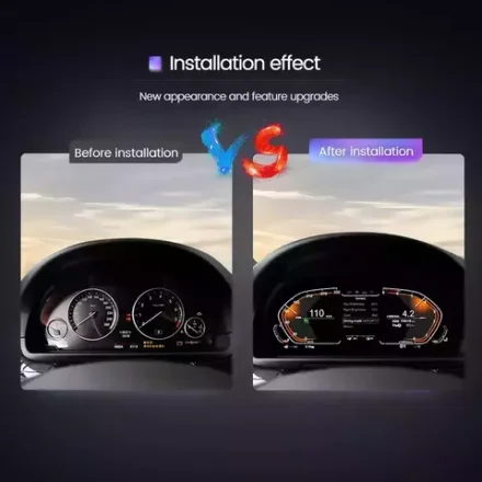 Электронная панель приборов для BMW X5 F15 2013-2018 (без проекции на лобовое) - Kuberg NH-LCD-B01-F15 с ЖК 12.3" экраном QLED