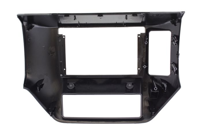 Комплект рамки с разъёмами 9" Nissan Patrol Y61 2004-2010 большая черный глянец