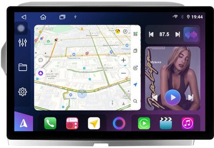 Магнитола для Toyota Land Cruiser Prado 150 2014-2017 (рамка 10) - FarCar BX877 монитор 13" 2K QLED на Android 13, TS10, 6+128, CarPlay, 4G SIM-слот