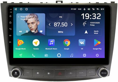 Магнитола для Lexus IS250 XE20 2005-2013 (ШГУ монохром) - Teyes CC2 PLUS монитор 10" QLED на Android 10, ТОП процессор, 4Гб+64Гб, 4G SIM-слот