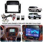 Магнитола для Toyota Land Cruiser 100, Lexus LX470 1998-2002 (климат на ШГУ) - Kuberg QLed, Android 13, TS20, CarPlay, SIM-слот