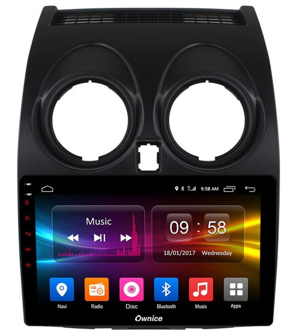 Магнитола для Nissan Qashqai J10 2006-2013, Dualis - Kuberg OL-9662 IPS, Android 10, 8 ядер (TS18), 4G SIM-слот