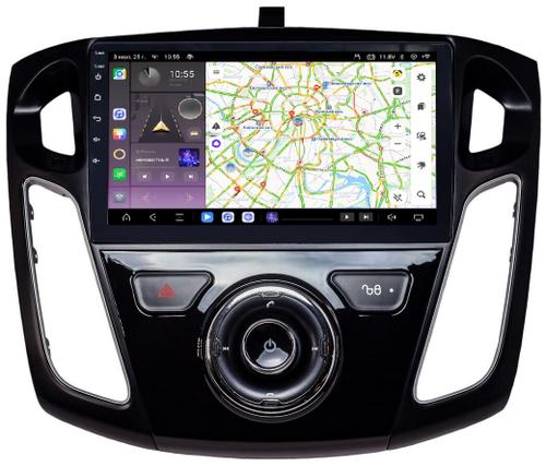 Магнитола для Ford Focus 3 2011-2019 (поддержка автопарковки, глянец) - Kuberg QLed, Android 13, TS20, CarPlay, SIM-слот