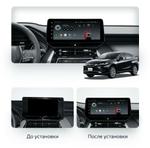Магнитола для Toyota Venza 2, Harrier 4 XU80 2020+ (экран климата снизу, рамка LUX) - FarCar монитор 12.3" 2K QLED на Android 14, TS10, CarPlay, 4G SIM-слот