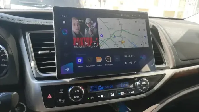 Магнитола для Toyota Highlander 3 U50 2013-2020 - Teyes CC3-2K-360 монитор 13" 2K QLED на Android 10, 6Гб+128Гб, CarPlay, 4G SIM-слот, 4 камеры в комплекте