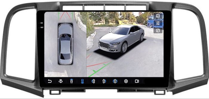 Магнитола для Toyota Venza GV10 2008-2016 (без JBL) - FarCar BX3047M-360 монитор 9.5" 2K QLED на Android 13, 6Гб+128Гб, CarPlay, 4G SIM-слот, 4 камеры в комплекте