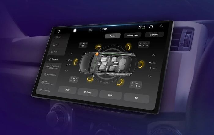 Магнитола в рамку LUX, 9" или 10" с экраном 13" QLED+2K - Kuberg на Android 12, TS10, 4G SIM-слот, CarPlay