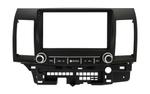 Комплект рамки с разъёмами 9" Mitsubishi Lancer X 2007-2014 с кнопками и крутилками