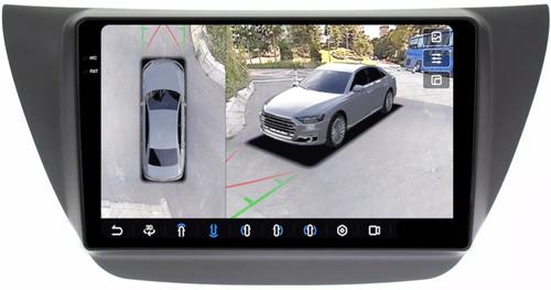 Магнитола для Mitsubishi Lancer 9 (CS), Cedia, Evolution 7-9 (CT) - FarCar BX3060M-360 монитор 9.5" 2K QLED на Android 13, 6Гб+128Гб, CarPlay, 4G SIM-слот, 4 камеры в комплекте