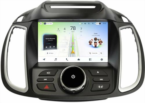 Магнитола для Ford Kuga 2 2012-2019 (без SYNC, рамка с кнопками тип 1) - Teyes CC4L монитор 9" IPS на Android 14, Быстрая, Snapdragon 662, CarPlay, 4G SIM-слот