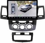 Магнитола для Toyota HiLux 7 2011-2015 - Teyes CC3-2K-360 монитор 13" 2K QLED на Android 10, Быстрая, CarPlay, 4G SIM-слот, 4 камеры в комплекте