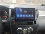 Магнитола для Nissan Tiida C11 2004-2013 (климат с круглым экранчиком, рамка черная) - Teyes CC3L на Android 10, CarPlay, 4G SIM-слот