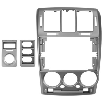 Комплект рамки с разъёмами 9" Hyundai Getz 2002-2011 большая серебро F2
