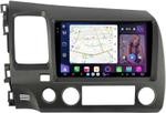 Магнитола для Honda Civic 8 4d 2005-2012 (левый руль, рамка 9) - FarCar S500-TS20 монитор 9.5" 2K QLED на Android 14, Быстрейшая, CarPlay, 4G SIM-слот