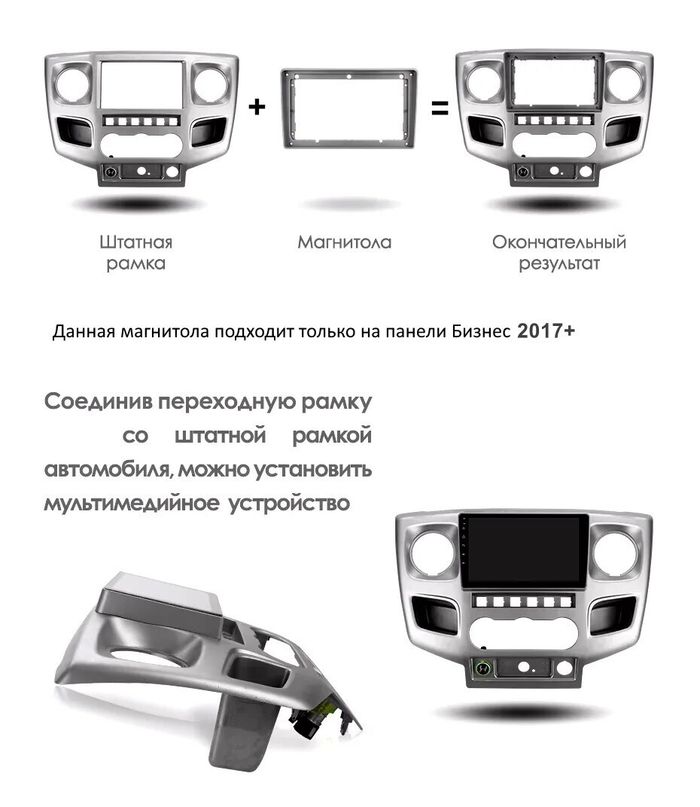 Магнитола для ГАЗ Соболь Бизнес, Газель Бизнес 2017-2025+ - FarCar XXL3251M монитор 10.36" 2K QLED на Android 14, TS20, 8+256Гб, CarPlay, 4G SIM-слот