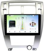 Магнитола для Hyundai Tucson 1 2004-2009 (рамка серебро) - Teyes CC4L монитор 10" IPS на Android 14, Snapdragon 662, CarPlay, 4G SIM-слот