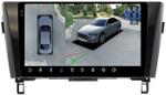 Магнитола для Nissan X-Trail T32, Qashqai J11 2014-2022 (рамка маленькая) - FarCar BX10-360-7015F2 монитор 10.36" 2K QLED на Android 13, Быстрая, CarPlay, 4G SIM-слот, 4 камеры в комплекте