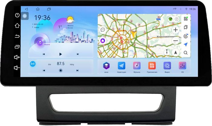 Магнитола для Sollers Atlant 2022+ - FarCar монитор 12.3" 2K QLED на Android 14, Быстрая, CarPlay, 4G SIM-слот
