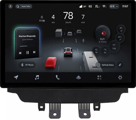 Магнитола для Mazda CX-3 2014-2023 (ШГУ монохром) - Teyes CC4-PRO монитор 13" 2K QLED на Android 13, Snapdragon 778G, ИИ, CarPlay, DSP, 4G SIM-слот