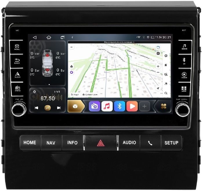 Магнитола для Toyota Land Cruiser 200 2015-2021 (с JBL и 360) - Kuberg HP-T9619 (кнопки и крутилки), Android 12, TS10, CarPlay, 4G SIM-слот