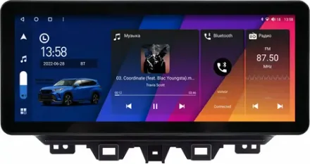 Магнитола для Hyundai Tucson 2018-2021 - Canbox H-Line 3020 монитор 12.3" QLED в стиле Audi на Android 10, ТОП-процессор, CarPlay, 4G SIM-слот