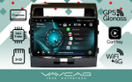 Магнитола для Toyota Land Cruiser 200 2007-2015 (экран климата внизу) - Vaycar VA77-0381 на Android 13, 8-ядер, 2Гб-32Гб, 4G SIM-слот
