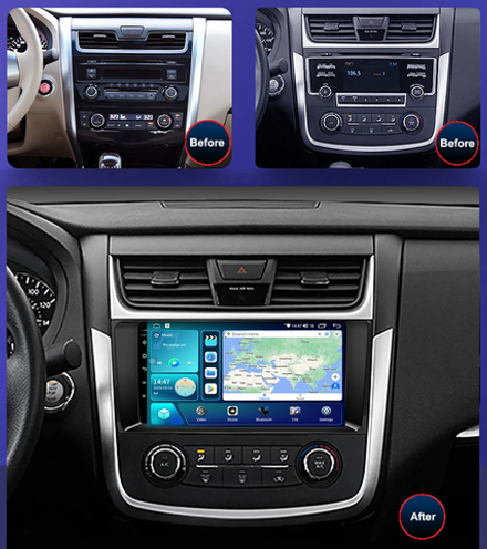 Магнитола для Nissan Teana 2014-2016 (L33) (поддержка кругового обзора) - Kuberg OL-9665 IPS, Android 10, 8 ядер (TS18), 4G SIM-слот