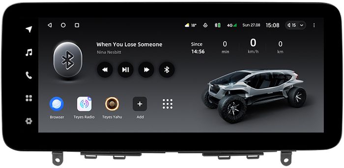 Магнитола для Mercedes-Benz C-класс (W204) 2007-2011 NTG 4.0 - Teyes LUX ONE монитор 12.3", Android 10, CarPlay, 4G SIM-слот, 6/128Гб