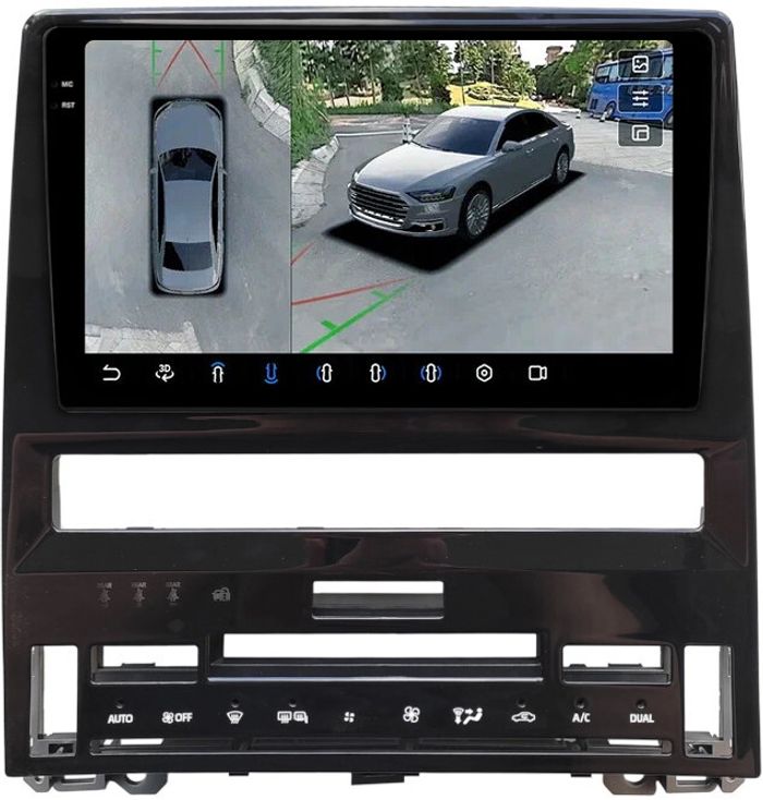 Магнитола для Toyota Avalon 5 2018-2022 (большая рамка) - FarCar BX10-360-9702 монитор 10.36" 2K QLED на Android 13, 6Гб+128Гб, CarPlay, 4G SIM-слот, 4 камеры в комплекте